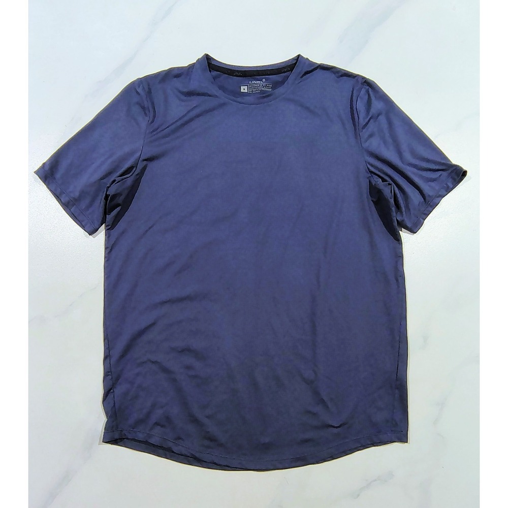 UNRL Stride Collection Men's Athletic Fit T-Shirt Short Sleeve Size Small Navy
